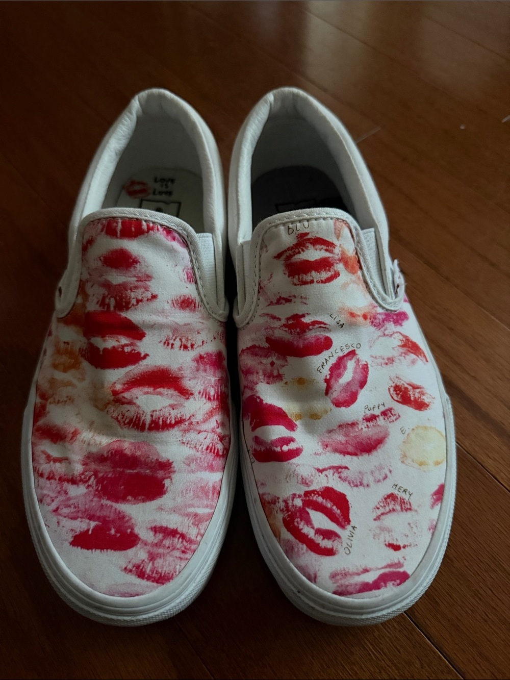 Vans OTW x Sara Lorusso Lip Print Slip-On Sneakers